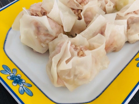 シーフードミックスで旨味アップ☆フライパン焼売